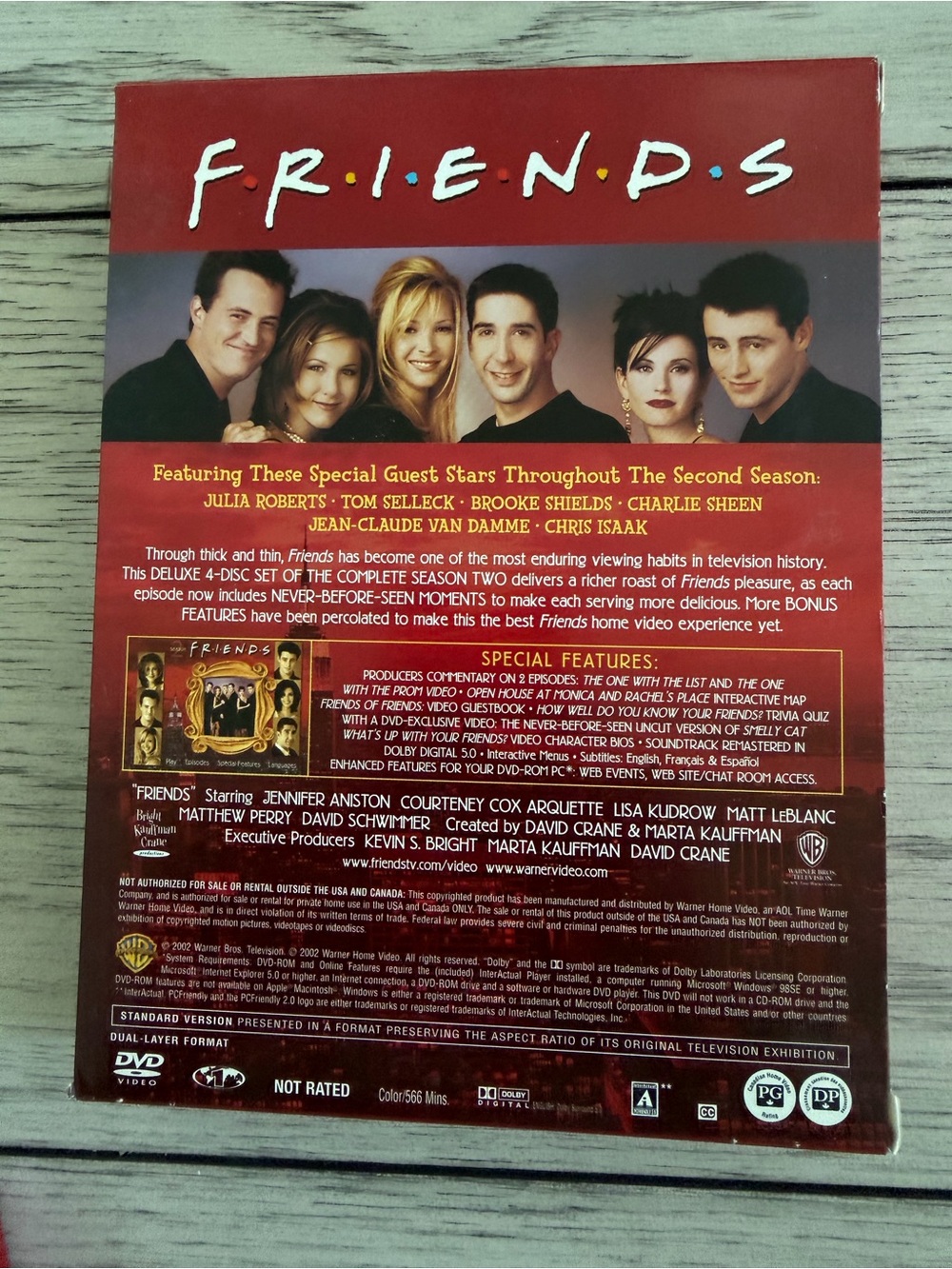 FRIENDS The Complete Second Season DVD Box Set - Warner Bros. - Picture 2 of 7